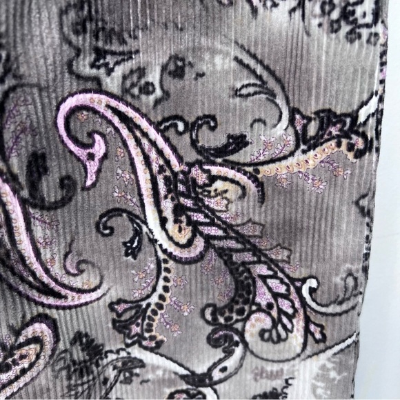 Etcetera Corduroy Tan Brown Paisley Print Size 12 Psychedelic Mod Maximalist - Picture 4 of 7